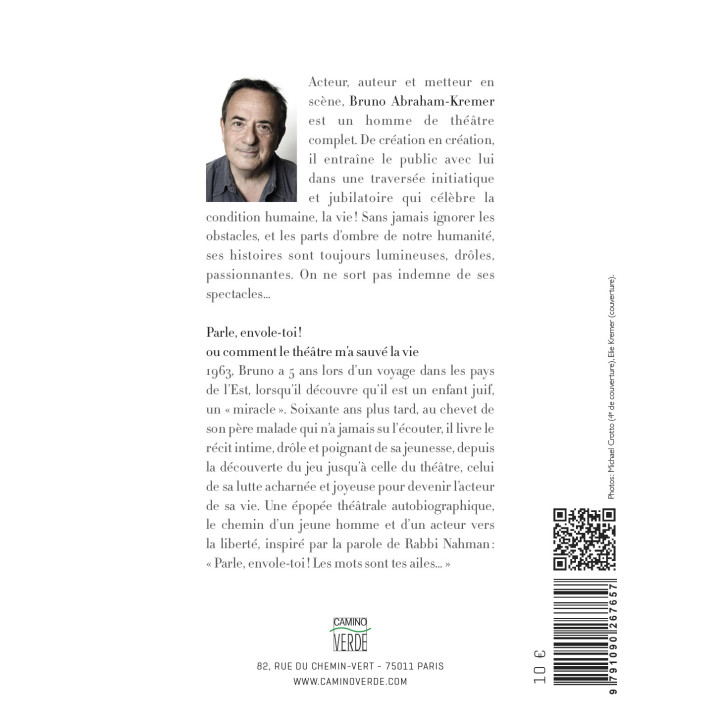 Bruno Abraham-Kremer - Parle, envole-toi ! ou comment le théâtre m’a sauvé la vie