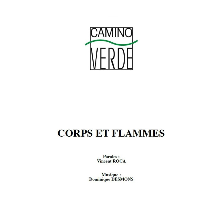Corps et Flammes - Partition