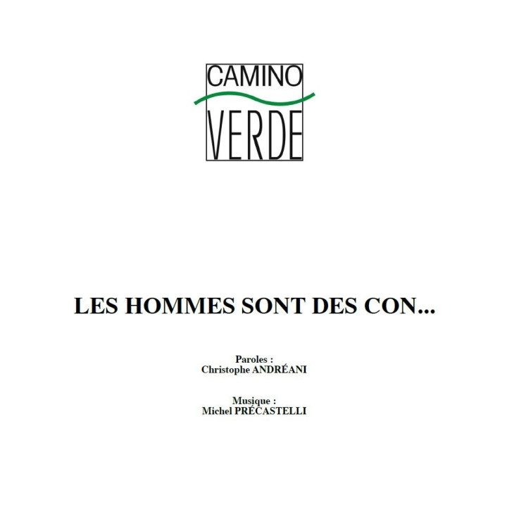 Les hommes sont des con... - Partition