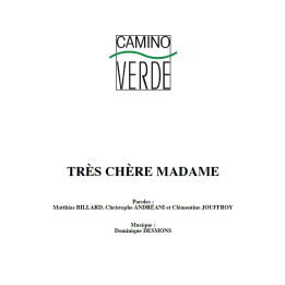 Très chère Madame - Partition