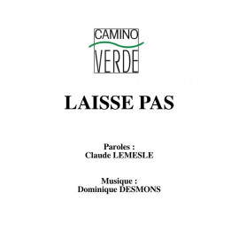 Laisse Pas - Partition
